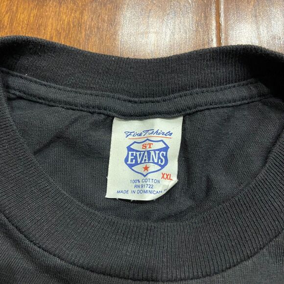 St. Evans Vintage Single Stitch MLB Cleveland Indians Albert Belle Tee Black XXL - Picture 6 of 8